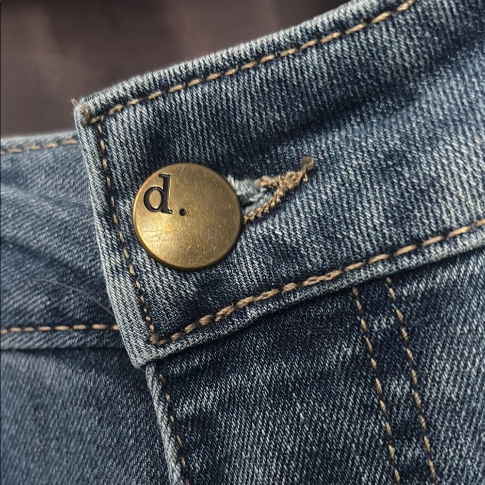 Classic Blue Distressed Ankle Jeans - Picture 9 of 15